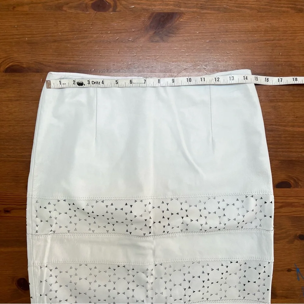 Banana Republic bone white Pencil Skirt with Cutout Design